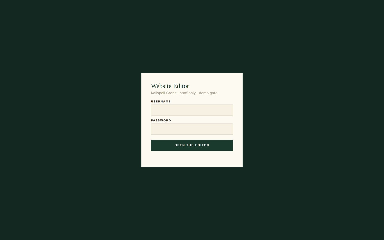 In-browser site editor