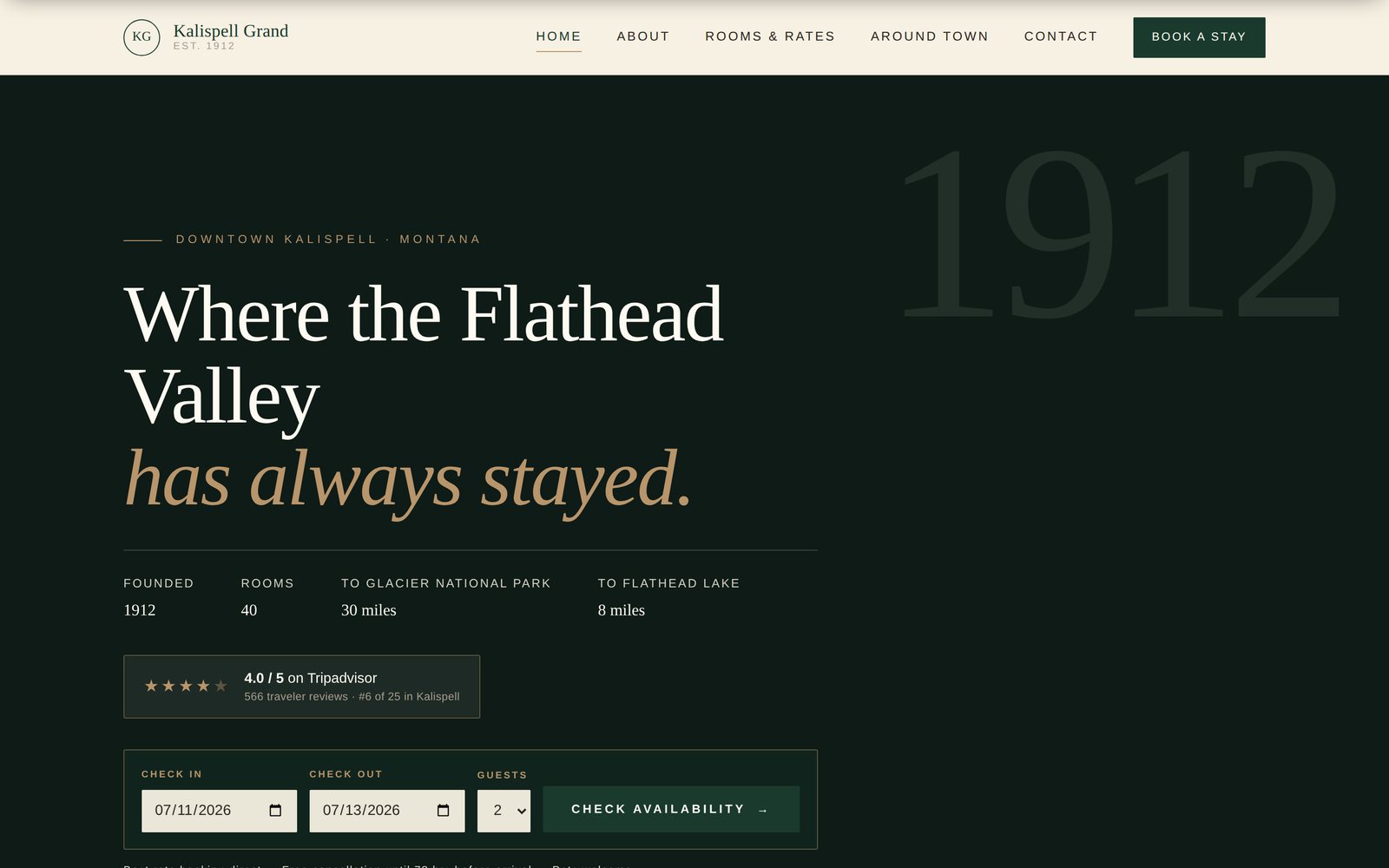 Kalispell Grand Hotel homepage